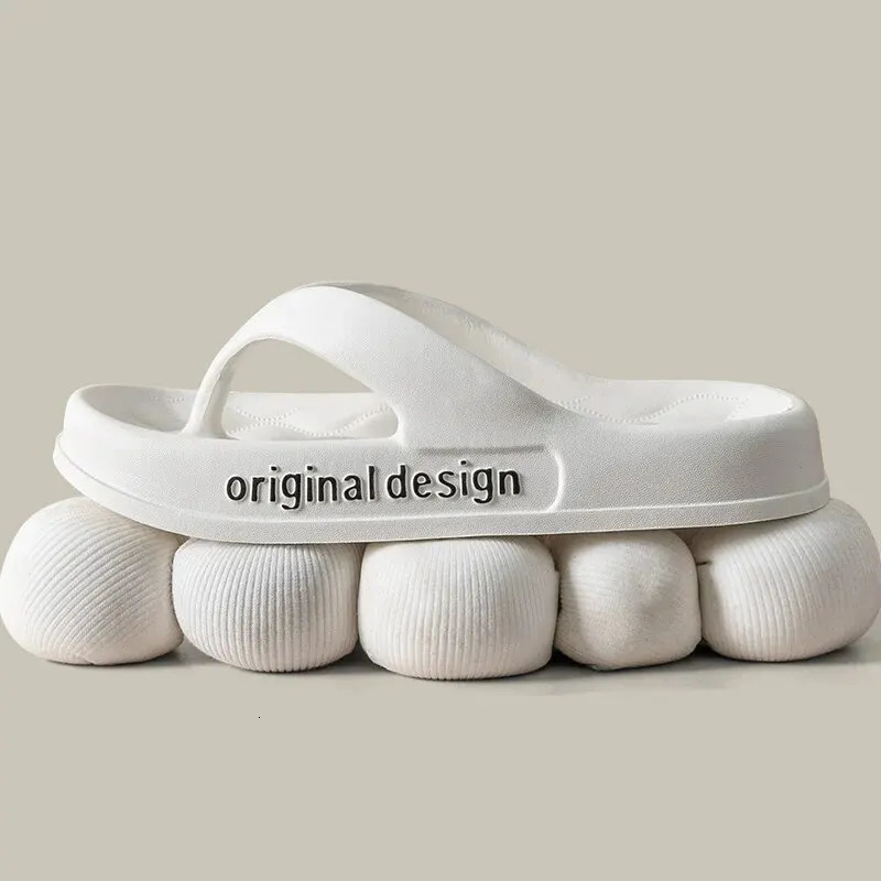 Womens Platform Non-slip Slippers Solid Color Indoor Flip FlopsWomens Footwear ZYT2438 250605