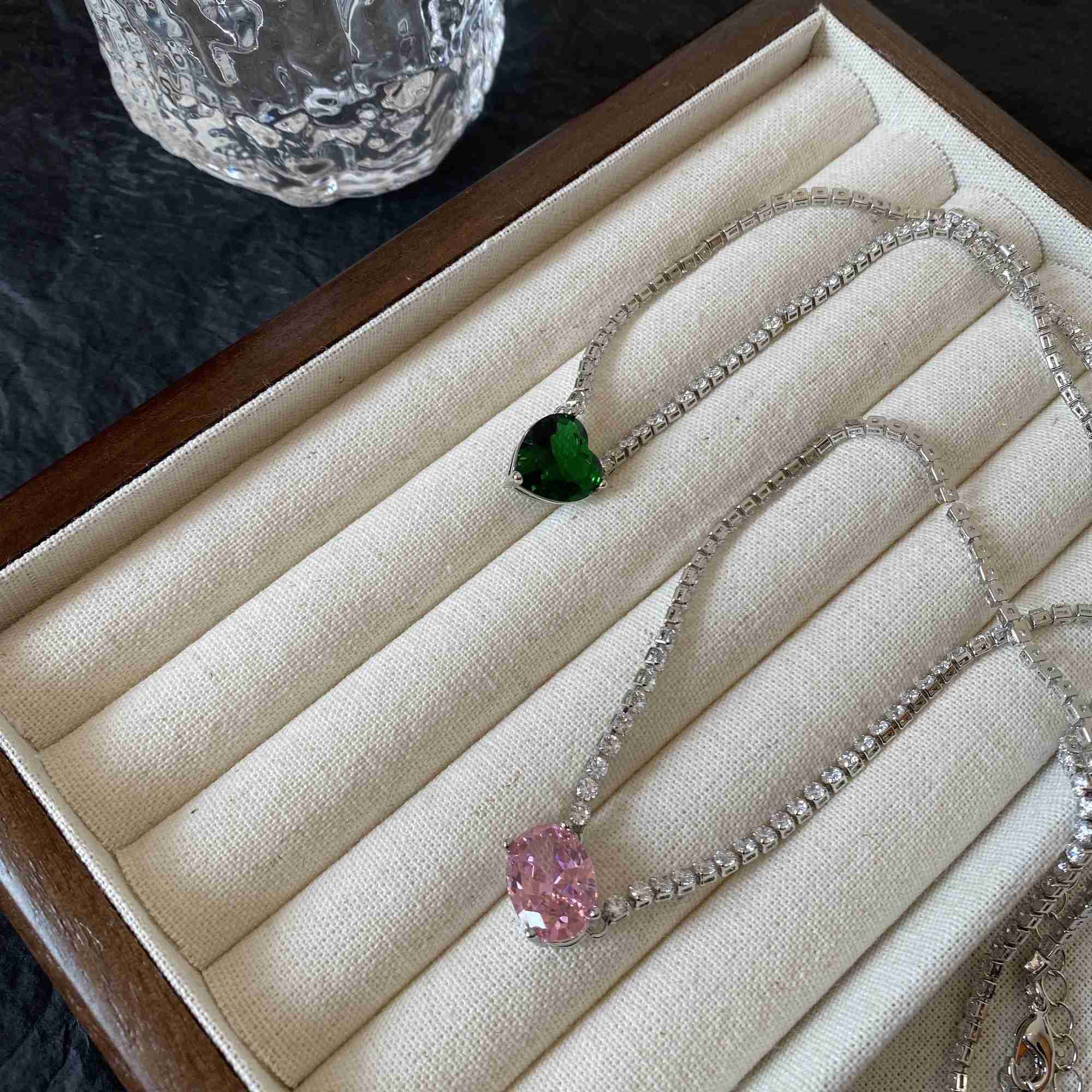 AAA Zircon Candy Colors Beads Choker Necklaces Punk Hip Hop Designer Runway Rare Simply Gown Boho Top Japan Korean XJ250604