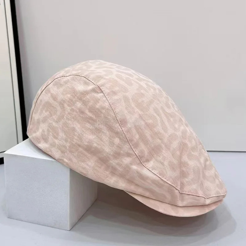 Spring casquette boy cap for women thin quick drying leopard print peaked caps summer hat for men 250604