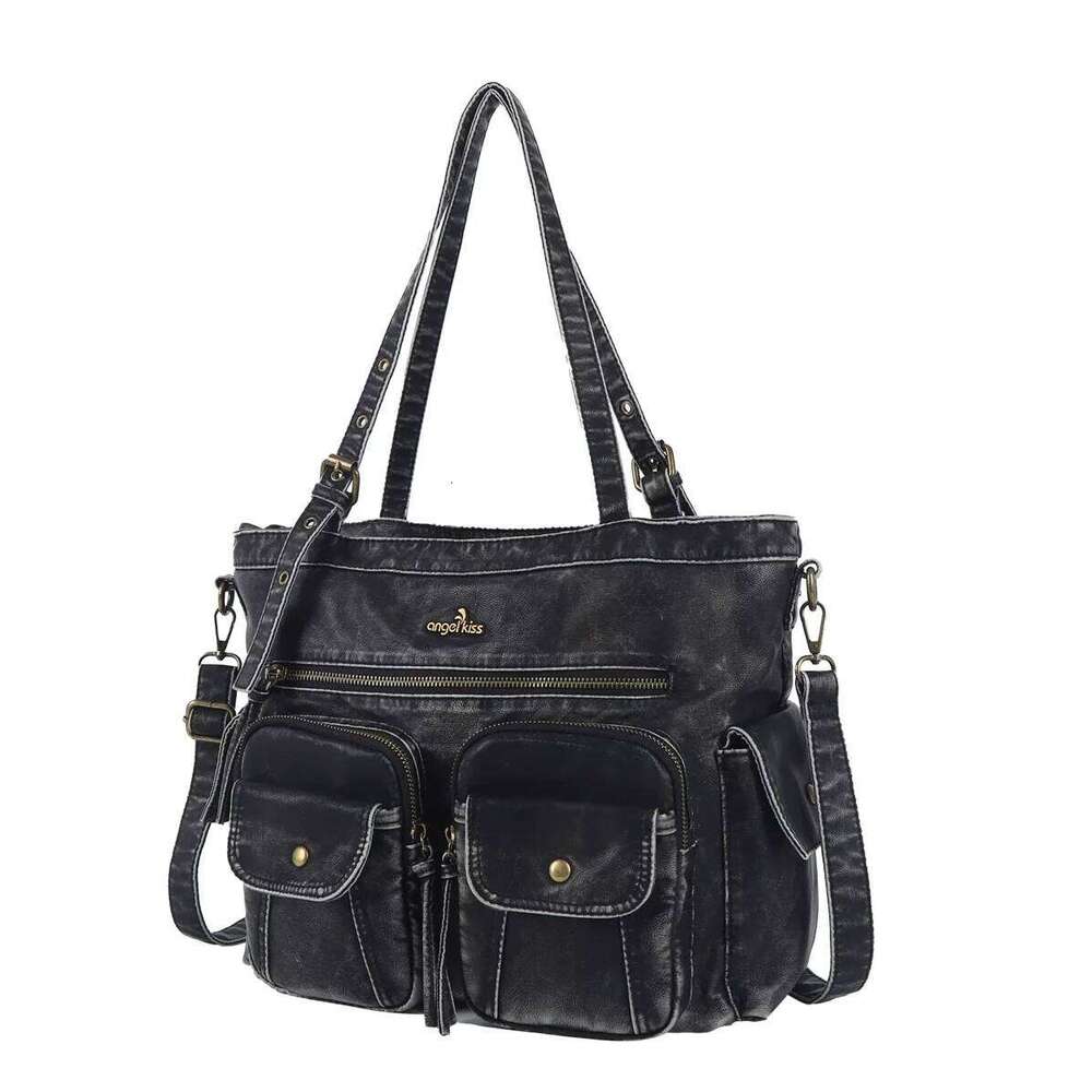 Women Handbags Large Top-handle Fashion Satchel Multi-Pockets Shoulder Hobos Phone Pack Tote Bag