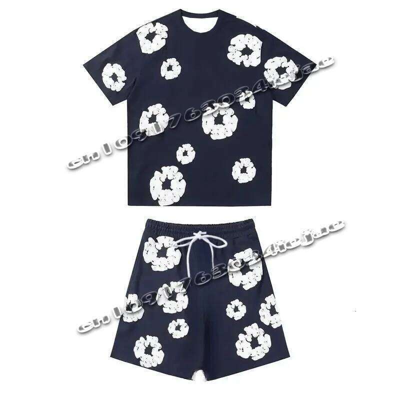 2025 New Trend High Street Fashion Women's Daily Short Sleeve T-Shirt suit Men's Quick-Drying Breathable Skin-friendly