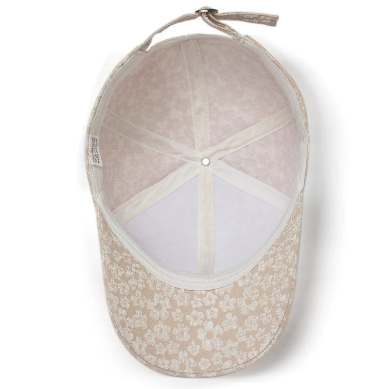 CNTANG Summer Women Rhinestone Baseball Cap Flower Embroidery Hats Female Fashion Sun Hat Hip Hop Y2k Caps 250603