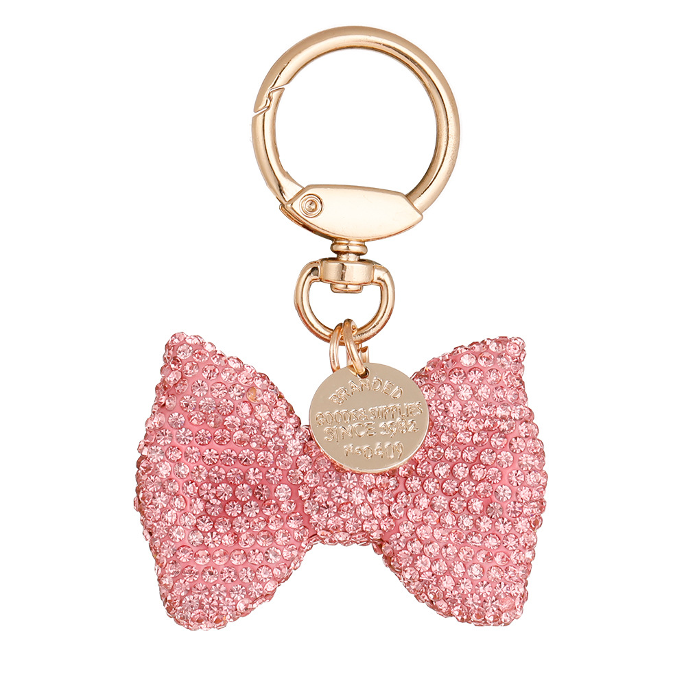 Fashion Sparkling Diamond Encrusted Butterfly Machine Keychain Girls Sparkling Car Keychain,Wallet Pendant Fashion Sparkling Bag Pendant