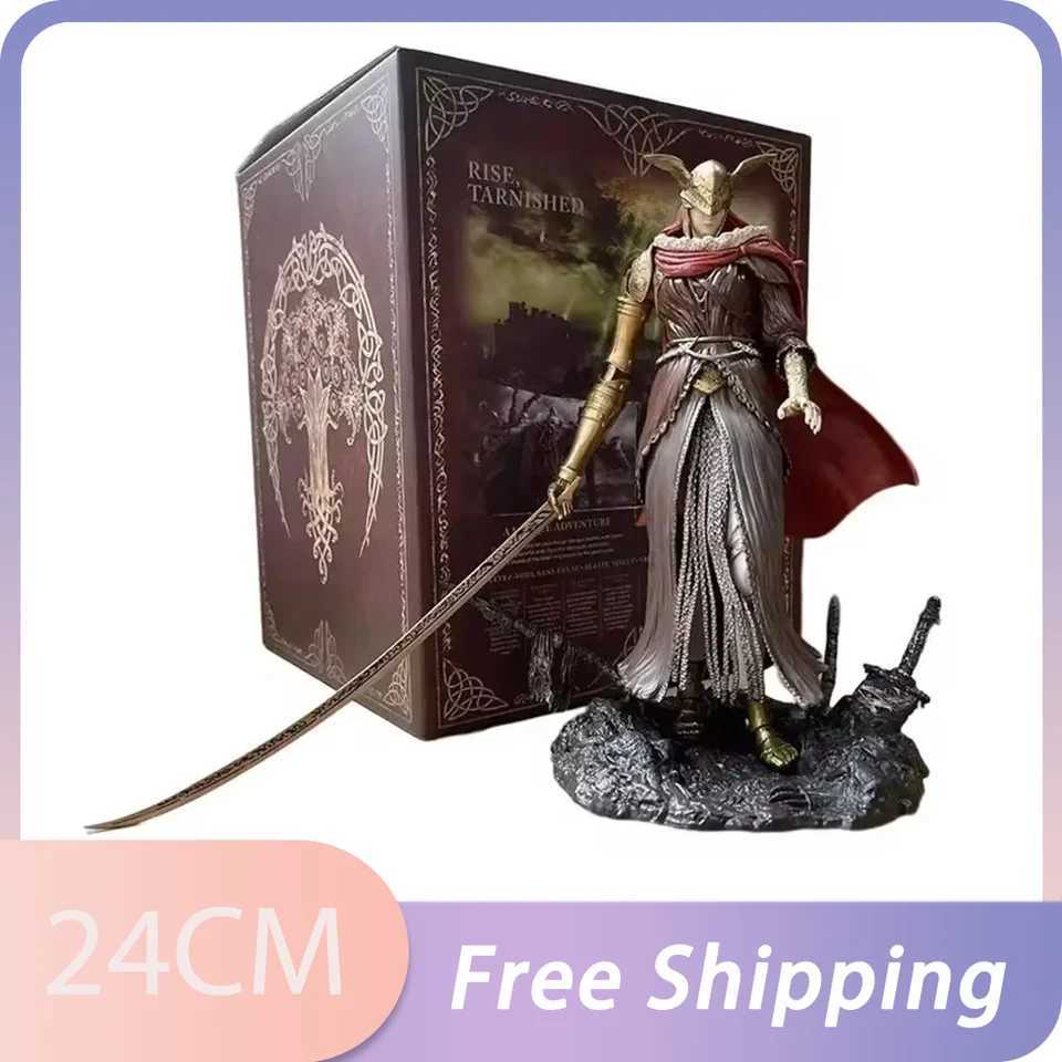 24cm ELDEN RING Figure Malenia Blade Of Miquella Anime Figure Valkyrie Figurine Model PVC Statue Doll Collection Decoration ToysXJ250605