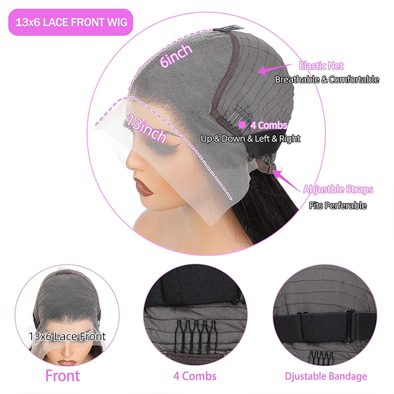 premium long straight human hair wigs for women soft 13 x 6 fullrapunzel texture