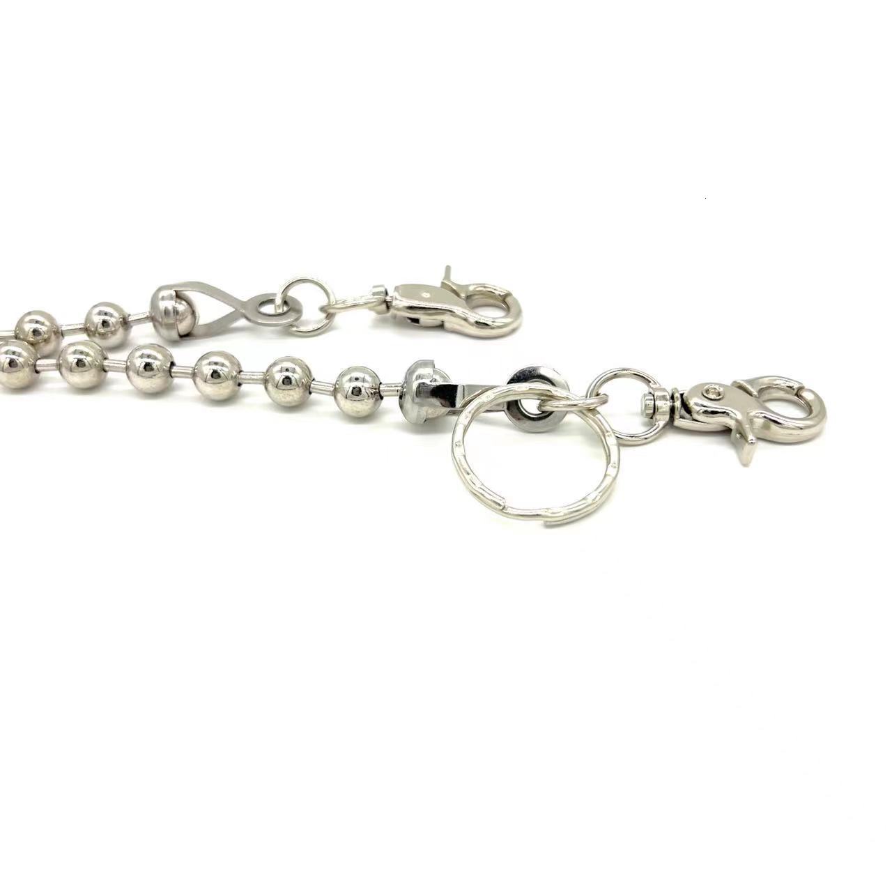 keychain pubg Punk Men Wallet Belt Chain Ball Metal Trousers Chain For Jeans Pants Fashion Jewelry For Men Women 241230