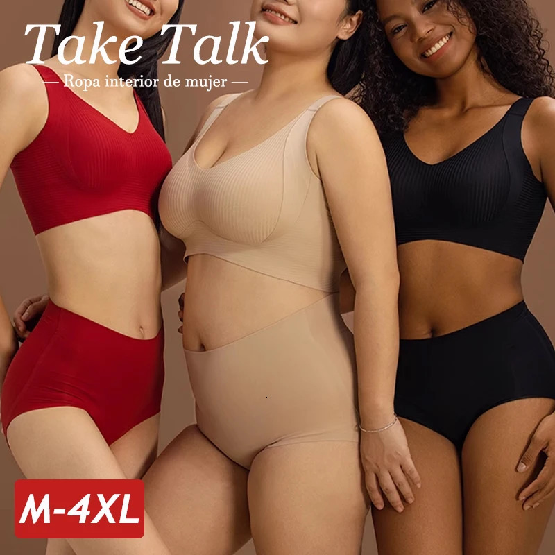 1/2PCS Womens Large Size Seamless Bras Full Cup Wireless Soft Sleepwear Female Solid Color Brassiere Push Up Sexy Lingerie 250530