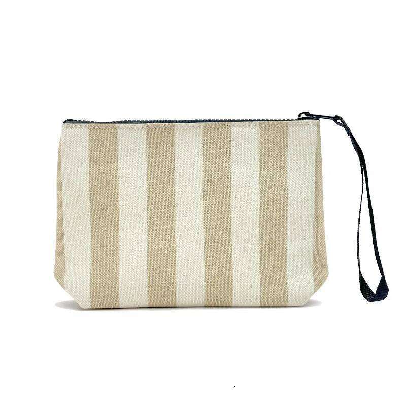 SAINT BARTH 2025 New Striped Canvas for Women, European and American Clutch Bag Diving Handbag