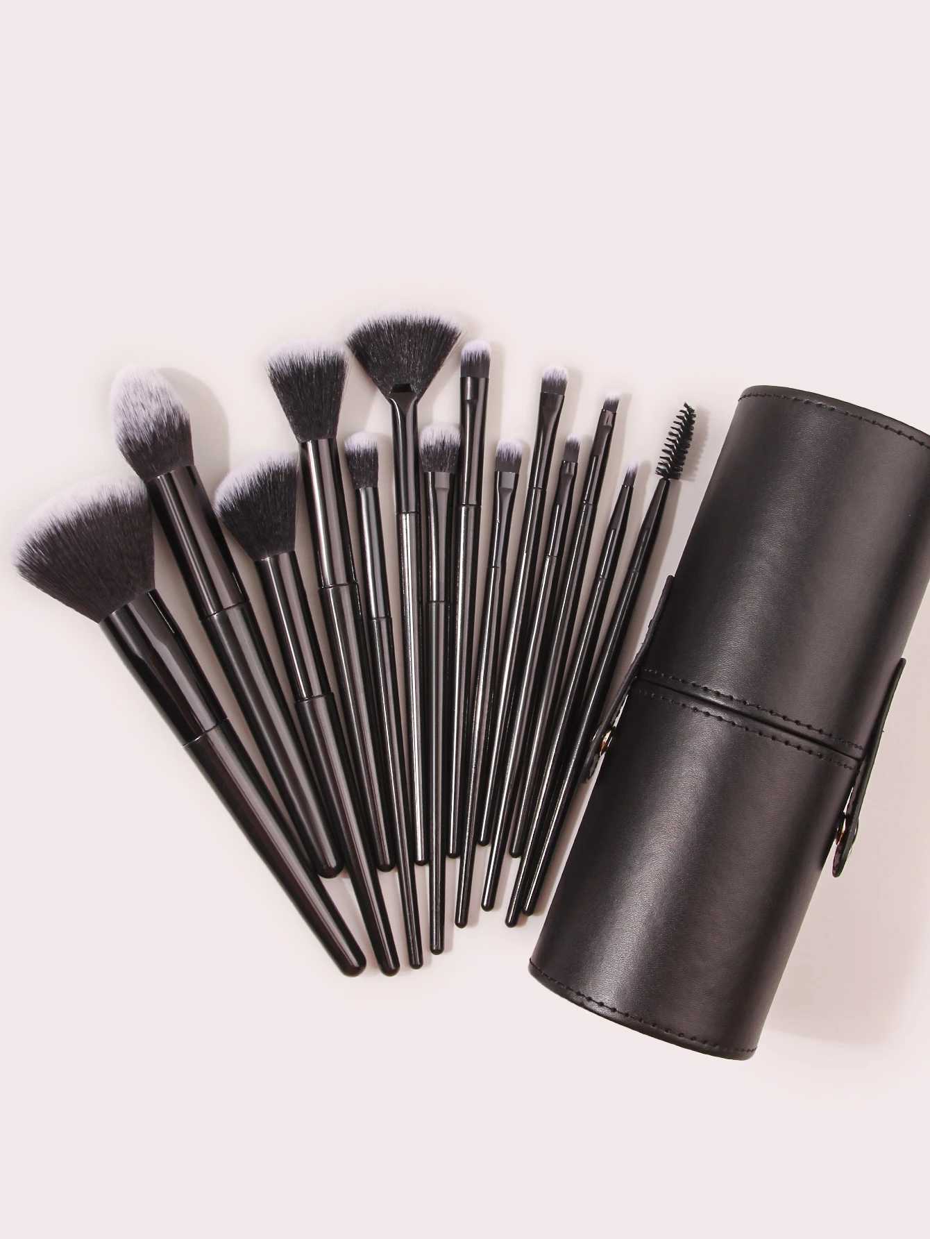 15PCS Professional Makeup Brush Set With Makeup Brush Holder Soft Bristle Cosmetic Brushes Competitive Price W250605
