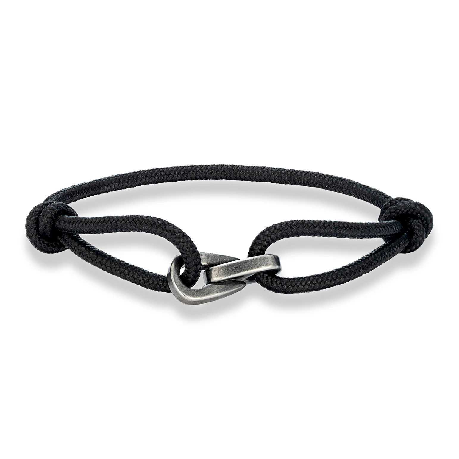 MKENDN Vintage Oxidized Black Chain Link Rope Bracelet Men Women Stainless Steel Motorcycle Jewelry Water Drop Accessories GiftsXJ250604