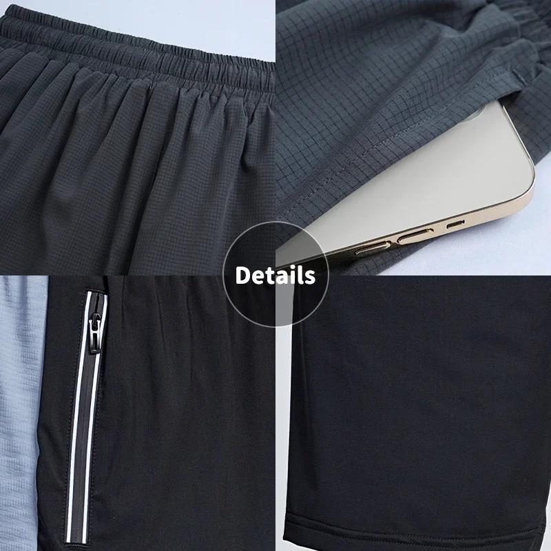 Fitness sports Shorts Summer Gyms Workout Male Breathable Mesh shorts Quick Dry Beach Short Pants men Sportswear Y28 250604