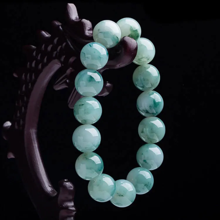 Natural Myanmar Grade A Jadeite Ice Floating Jade Bracelet Men Women Fine Jewelry Genuine Grade A Burma Jade Bracelets Bangles 250604