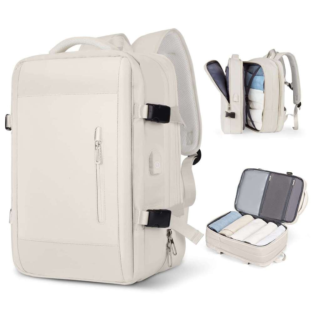 Travel Commuter Laptop Bag USB Charging Notebook Multifunctional Business Trip Expandable Backpack