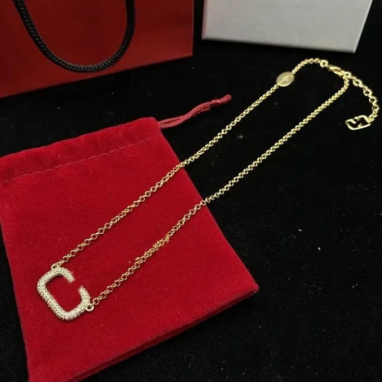 New luxury high-quality jewelry necklace brand for couples, fashionable brand jewelry pendant necklace-5888