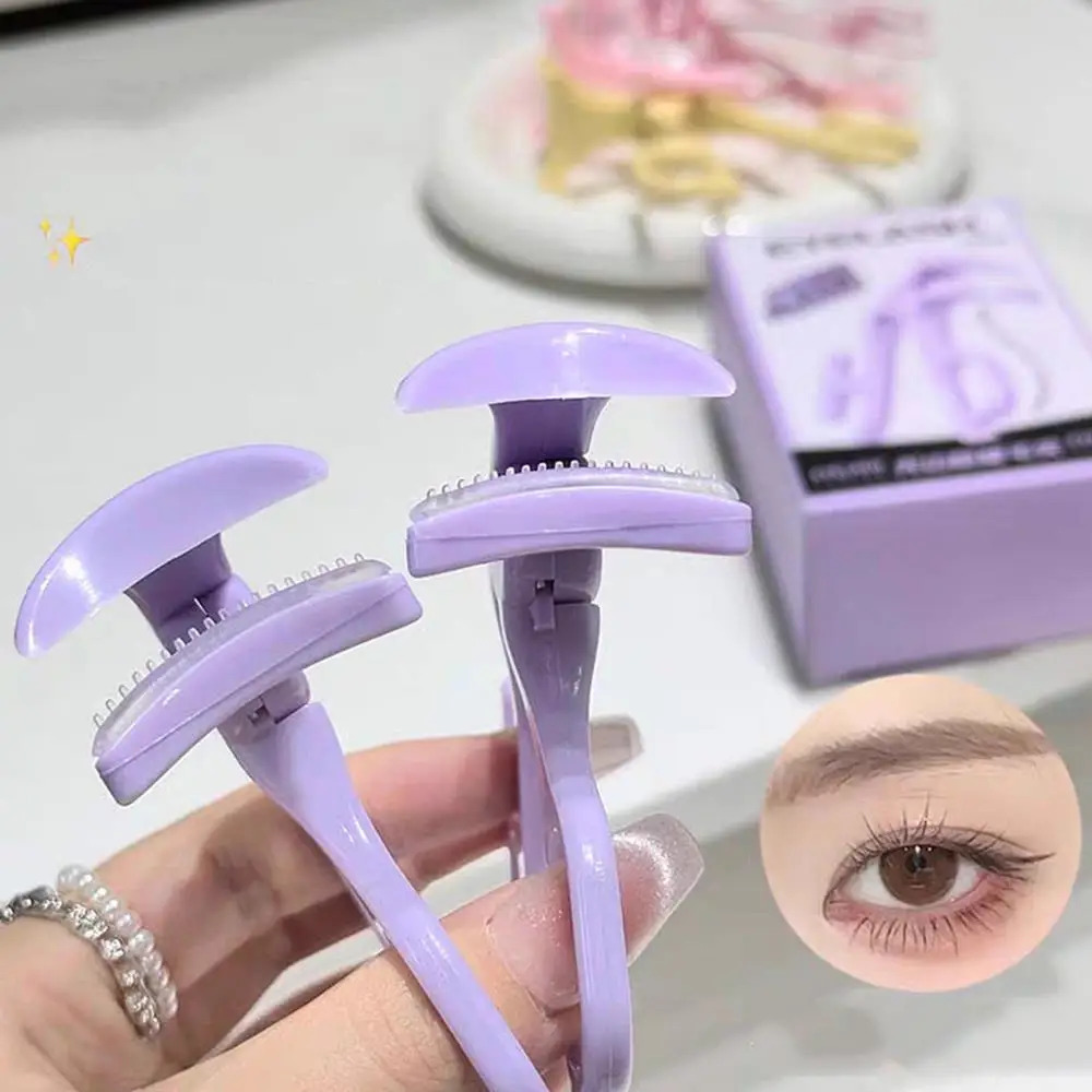 Portable Wide-Angle Eyelash Clip Lasting Eyelash Curler with Frameless Toothed Comb Professional Curling Tool Eye Makeup Tool 250604