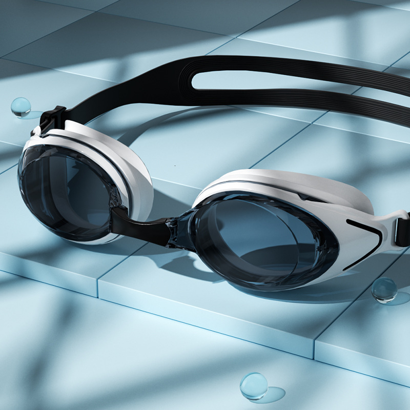 High-Definition Adult Unisex Goggles Comfortable Fit Swimming Glasses Waterproof Anti-Fog Professional Diving Silicone Swim Cap