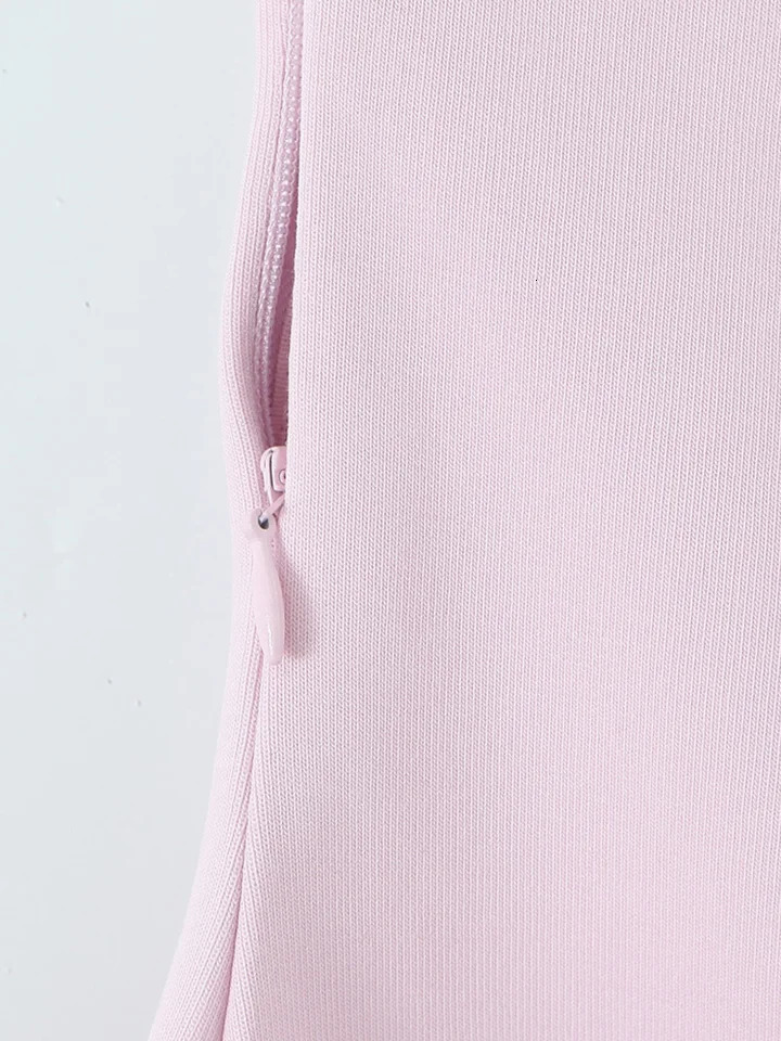 SIYANG Women Fashion Pink Patchwork Pleated Side Zipper Midi Dress Vintage Strapless Slash Neck Female Chic Lady Dresses 250604