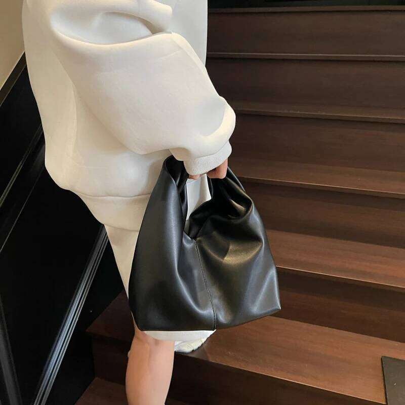 LEFTSIDE Design Small PU Leather Shoulder For Women New Trend Fashion Y K Handbags and Purses Females Bucket Bag