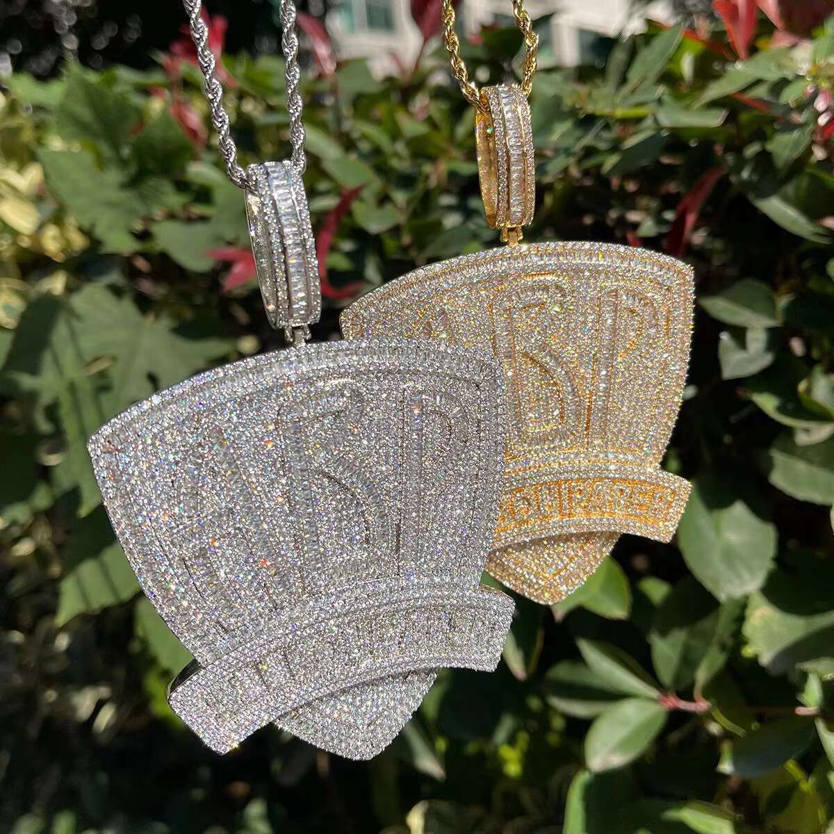 Custom 925 Silver Luxury Moissanite Pendant for Woman Moissanite Diamond Hip Hop for Men