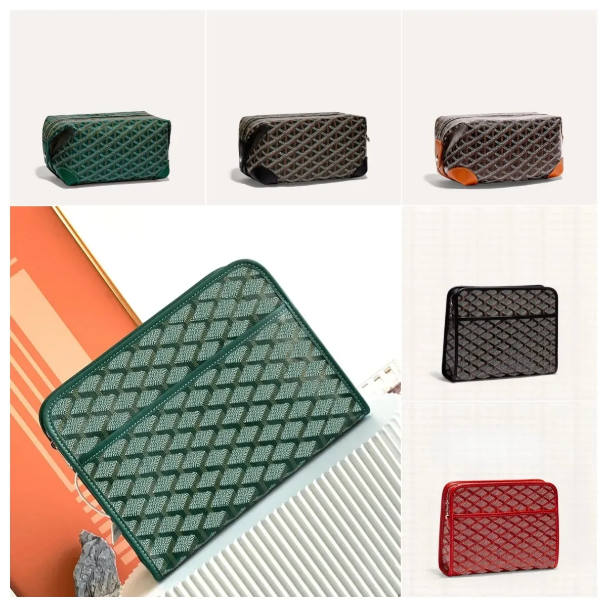 goyartbag makeup bag designer Cosmetic bag Womens man jouvence Tote makeup vanity purse Clutch Bag Crossbody handbag square wallet Shoulder toiletry bags 296