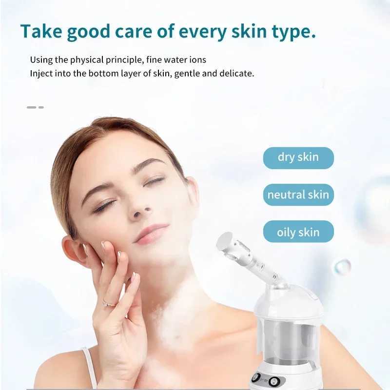 Face Spray Steam Relax Moisturizer Beauty Health Humidifier Steaming Herbal Vaporizer Facial Steamer Ozone Face Skin Care Tool XJ250607