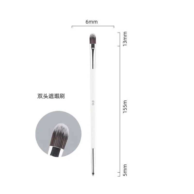 2/3/4/5/6/7pc White Makeup Brushes Liquid Foundation Base Make up Brush Eyeshadow blending Detail Face Eye Concealer Beauty toolW250605