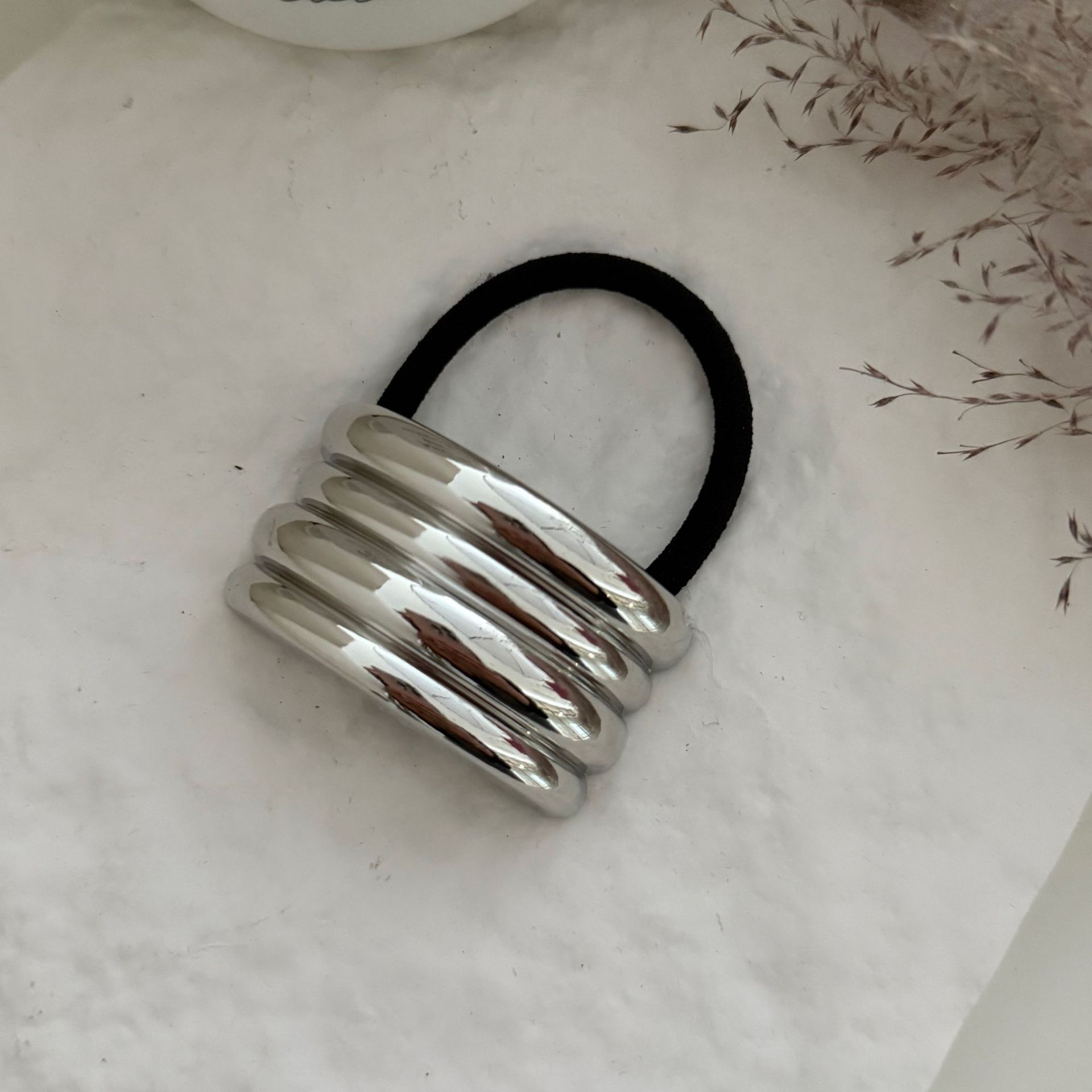 New Hair rope Style High End Metal Hair Ties Elegant Versatile Minimalist for Ponytails