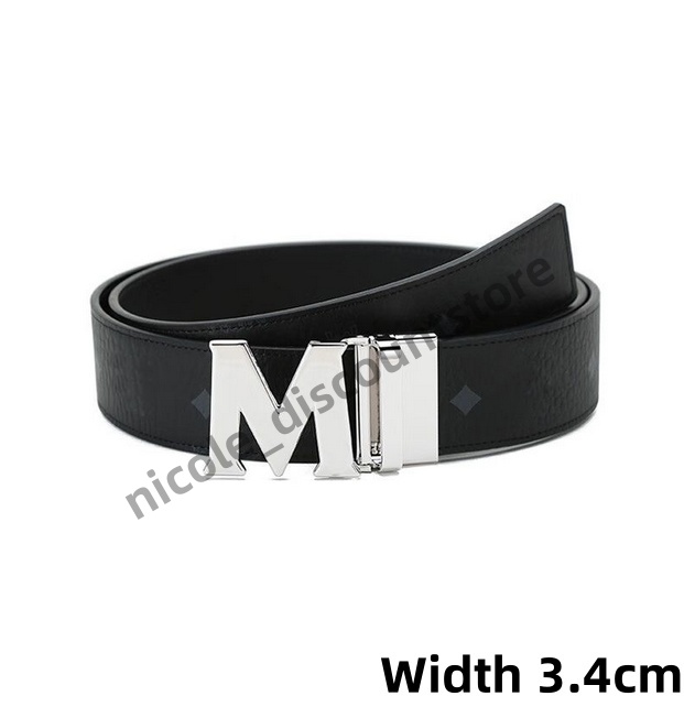 Designer mens belt classic Genuine Leather men belts causal metal smooth letter buckle man designer wirstband multiple styles optional width 3.4cm size 90-125cm S1