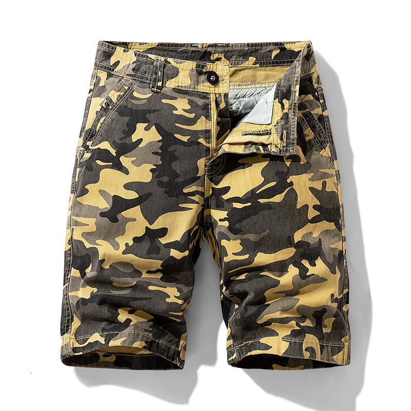 Mens Summer New American Style Camouflage Street Fashion Mens Cargo Shorts 18301 210518