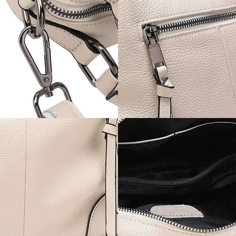 Zency Design Female Handbag Soft Genuine Leather Women Top-Handle Large Capacity High Quality Shoulder Bag 2025/06/05