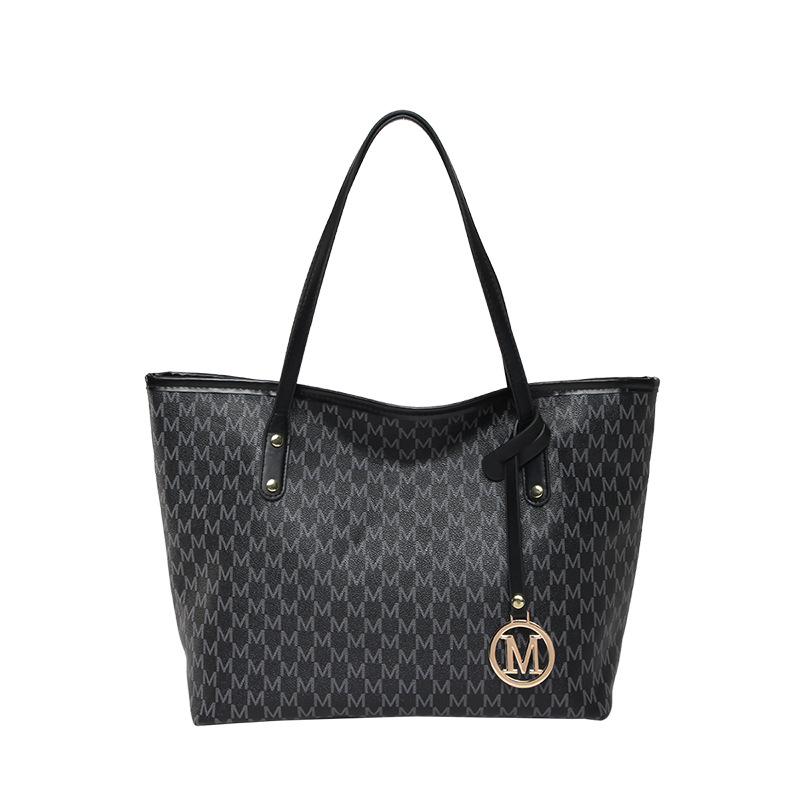 Bag Women 2025 New PU Large Capacity Commuter Storage Shoulder Bag Foreign Style Fashion Shopping Hand Bag Tide tote bag Designer bag