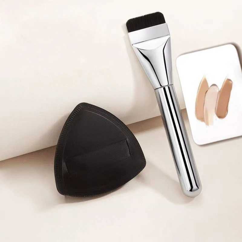 One Line Foundation Brush And Makeup Palette Set Foundation Cream Mixing Tool Nail Art Makeup Cosmetic Makeup Tool Kits W250605