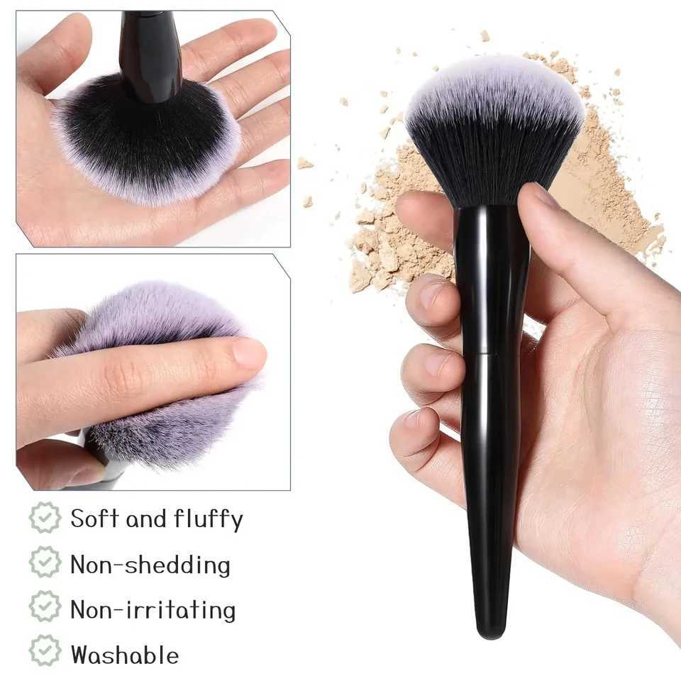 Single large round-headed powder brush ultra-soft highlighter brush soft powder brush b brush makeup brush toolW250605