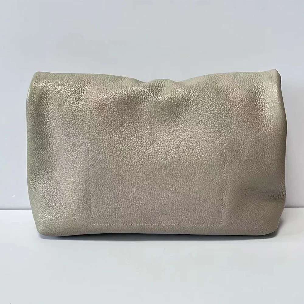 Motingsome Daily Clutch Thick Cowhide Leather Woman Handbag Calfskin Folding Purses Soft Hand Pouch Bag 2023