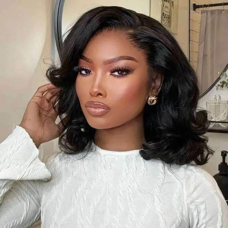 5x5 Body Wave Wear And Go Glueless Bob 200% Density Hd Lace Closure Wigs Human Hair Wig For Black Women Brazilan