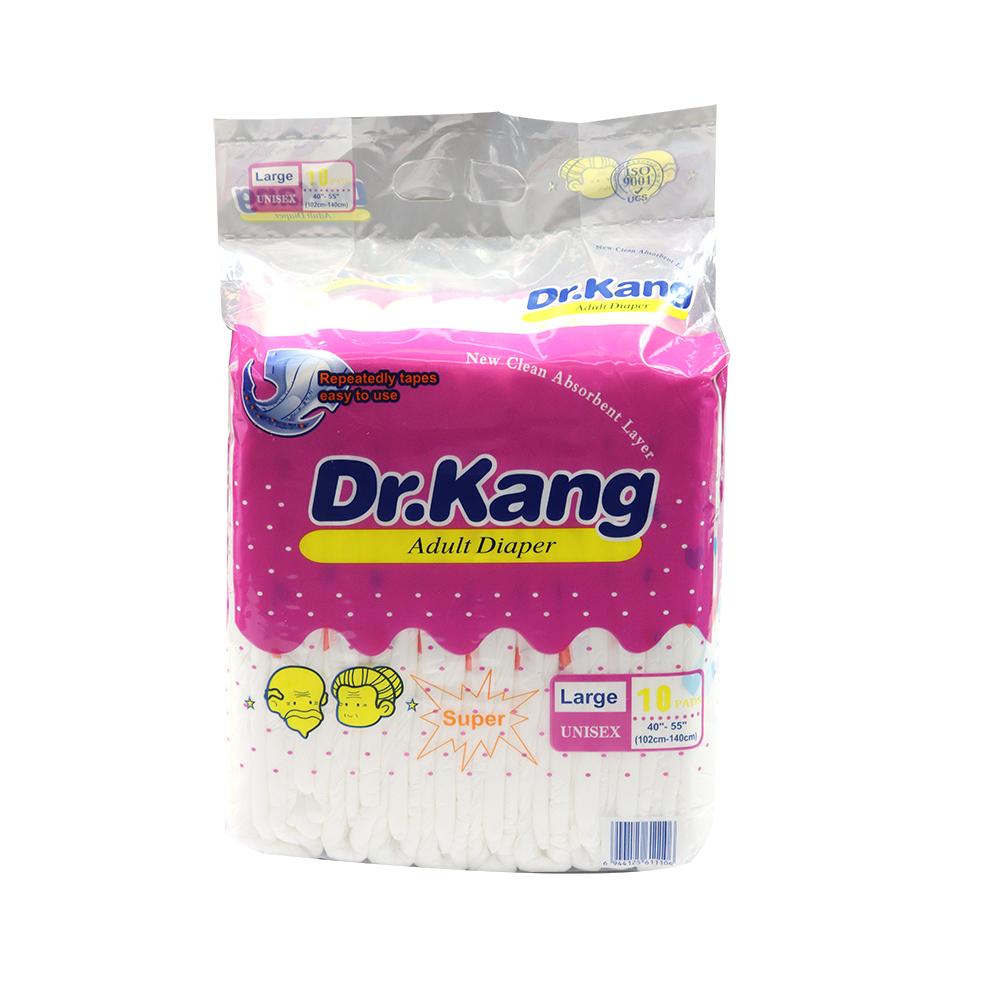 Doctor Kan Absorption Unisex Adult Disposable Diapers - Fast-Dry Fit L Size