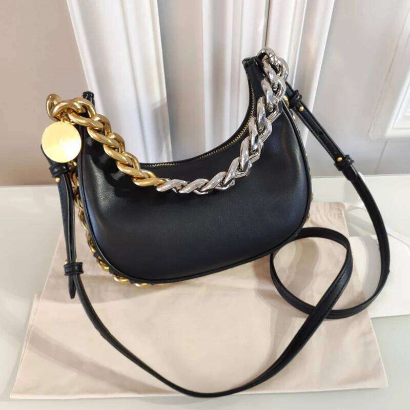 2025 Fashionable Single Shoulder Handbag Personalized Women's Large Chain Classic Casual Crossbody Bag Zipper Opening