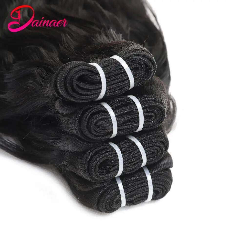 Peruvian Natural Wave Extensions 100% Remy Human Hair 4x4 Closure With Bundles