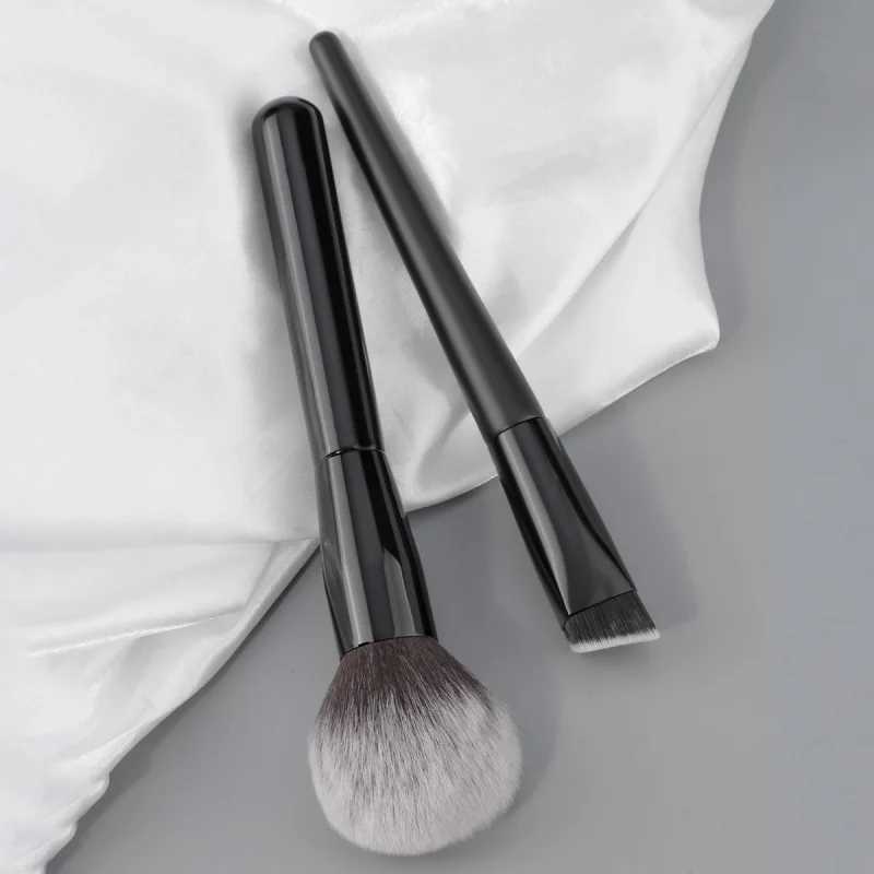 2Full Black Flame Brush Powder Brush Square Powder Foundation Brush Makeup Brush Set B Brush Shading Brush BeautyW250605