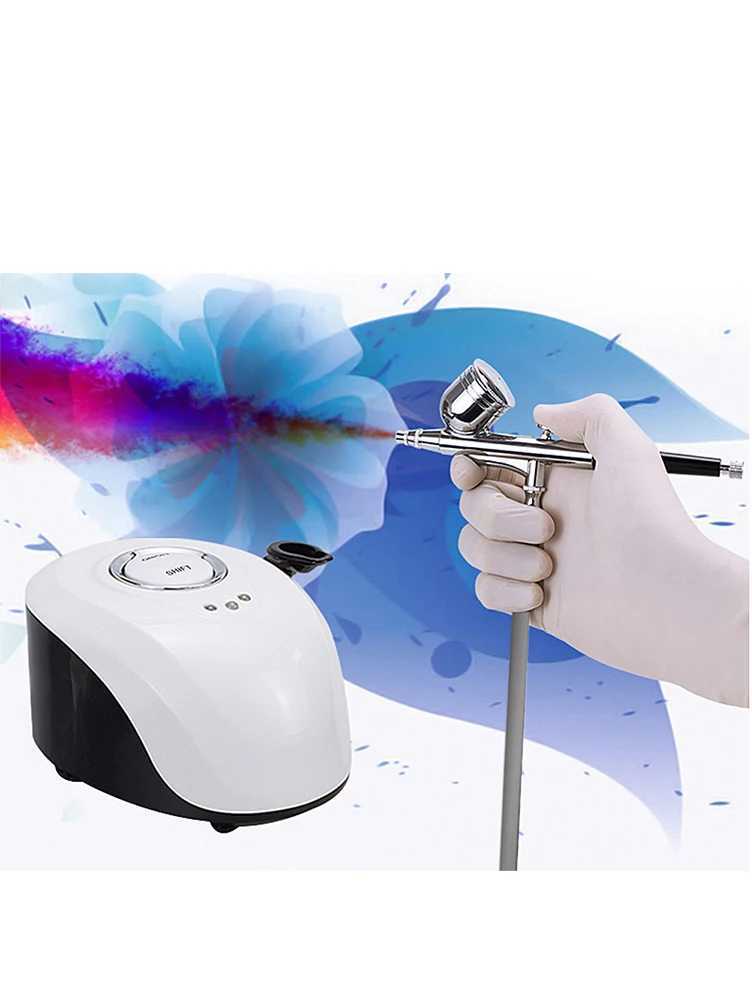 Water Oxygen Airbrush Injector Machine Face Steamer Compressor Facial Airbrush Makeup Tattoo Cake Spray Gun For Nail Art DesignXJ250607