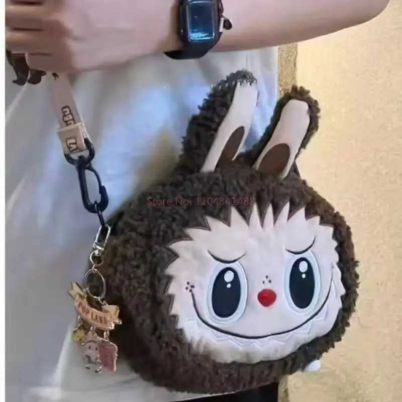 Pop Labubu Mart Urban Amusement Park Limited Edition Carto Cute S Plush Fur Large Capacity Crossbody Fem Bag