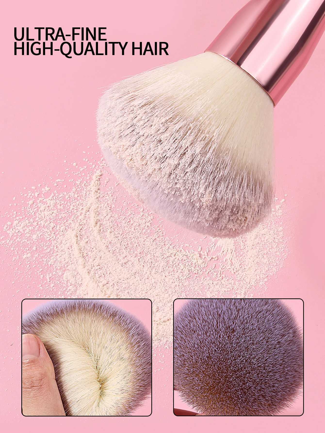 1Pcs Big Size Makeup Brushes Foundation Powder Face B Brush Soft Face Brush Large Cosmetics Soft Foundation Makeup Tools W250605