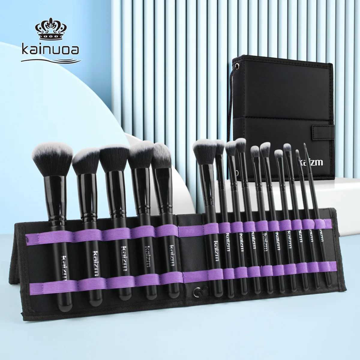 15 Makeup Brush Set Black Makeup Brush Complete Eyeshadow Brush Foundation Brush Beauty ToolsW250605
