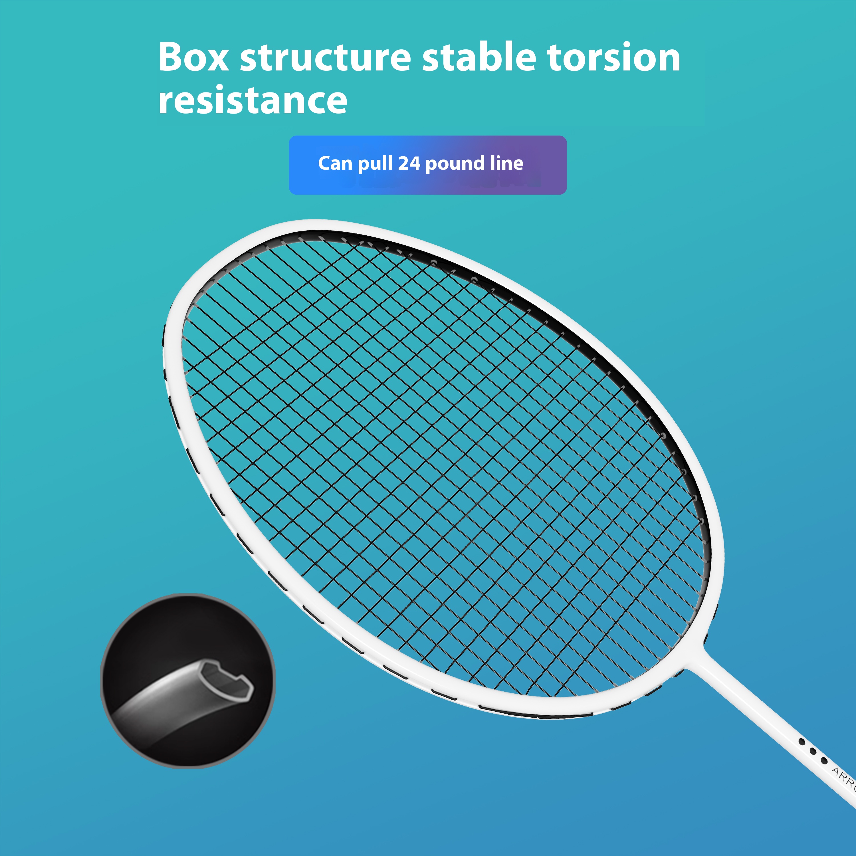 Ultra-Light Full Carbon Badminton Racket (Upgraded Version) | Enhance Smash Power | Pro-Level Performance