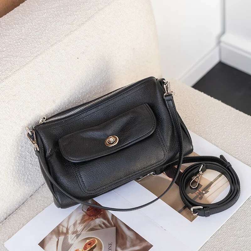 Designer Bags 2025 Ladies Fashion Designer Handbags Women Cow Genuine Leather Shoulder Bags Female Retro Underarm Cowhide Crossbody Bag Lady Luxury Ba