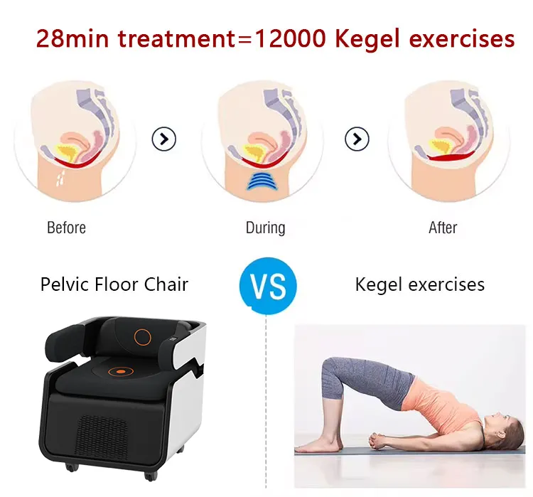Pelvic Floor Ems Muscle Training Stimulator Ems Chair Slimming Men and Women Ems Muscle Repair Chair Muscle Exerciser Postpartum Repair Ems Magic Chai