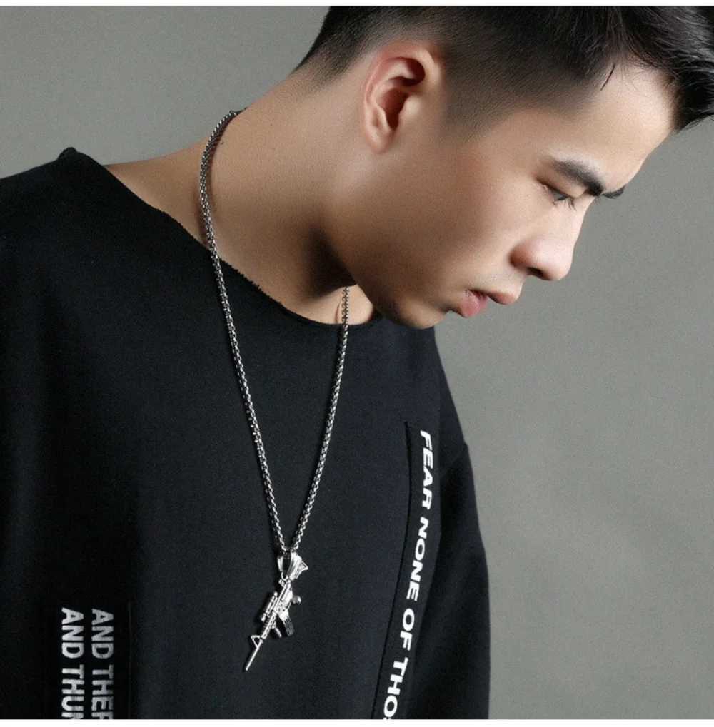 Fashion Stainless Steel Pendant Necklace Women Macho Men Valentine Gifts Free ShippingXJ250604