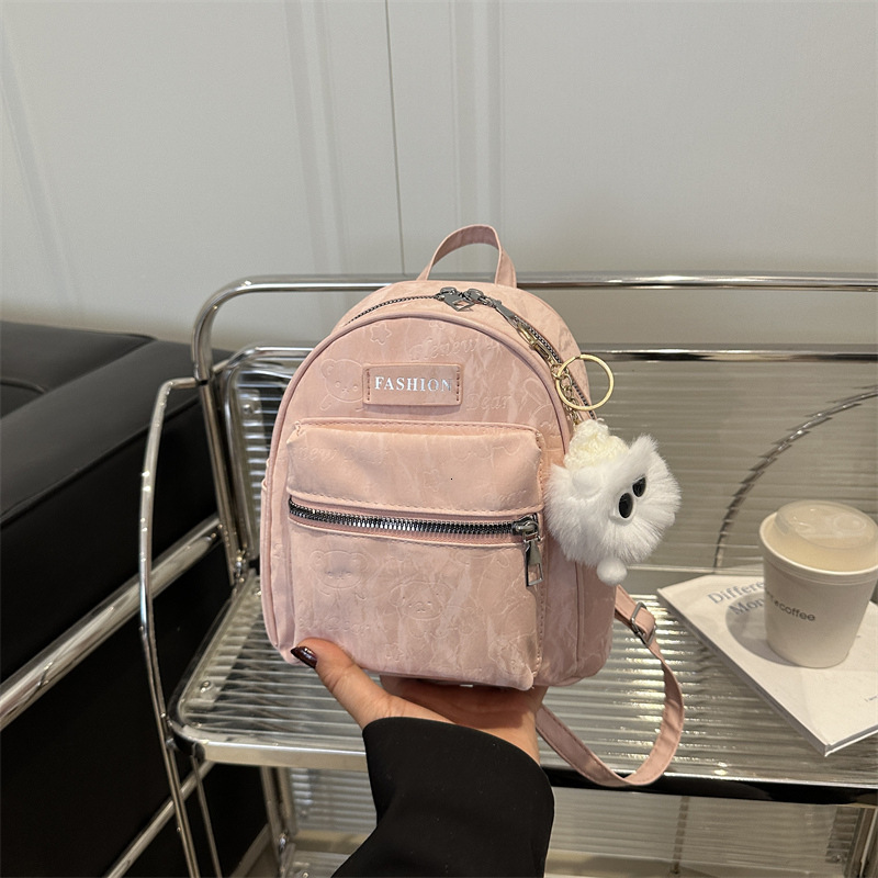 designer College Student Class Backpack Women 2025 New Casual Small Backpack Niche Commuting Outdoor Travel Double Shoulder Bag