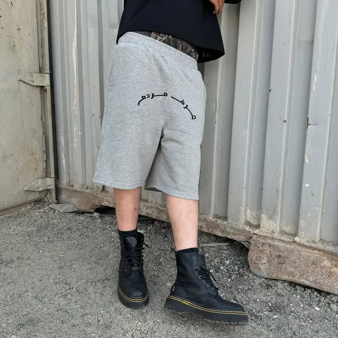 Y2K Double Waist Shorts Trendy y Pattern Casual Women Harajuku Hip Hop Oversize Sports Shorts 250604