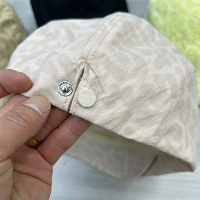 Spring casquette boy cap for women thin quick drying leopard print peaked caps summer hat for men 250604